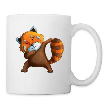Roter Panda macht Dab Red Pandas Pandabär Kostüm - Tasse - Weiß - Rechts