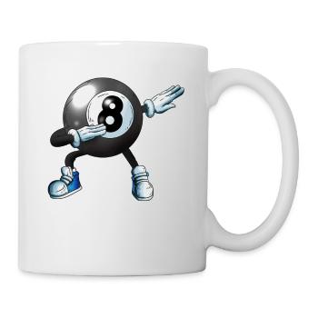 Billard Kugel macht Dabbing Fan Kids Erwachsene - Tasse - Weiß - Rechts