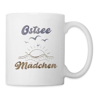 Ostsee Mädchen Ostseeküste Ferien am Meer - Tasse - Weiß - Rechts