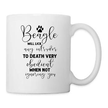 Sei die Person, für die dich dein Hund hält - Tasse - Weiß - Rechts