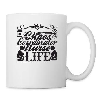 Coordonnatrice du chaos Infirmière Vie - Mug blanc - blanc - Droite