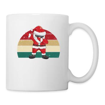 Dabbing Weihnachtsmann Weihnachten Pyjamas Funny - Tasse - Weiß - Rechts