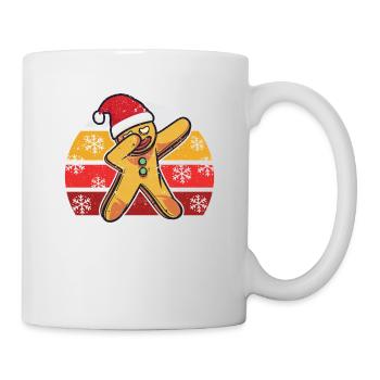 Tupfen Lebkuchenmann Weihnachtsbäckerei Team Xmas - Tasse - Weiß - Rechts