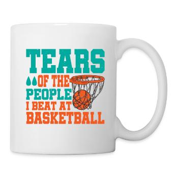 Les larmes des gens que j’ai battus au basketball - Mug blanc - blanc - Droite