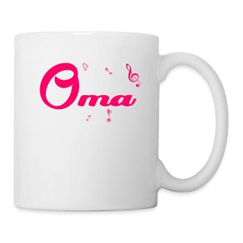 Schlager Oma Kostüm Schlagerparty Outfit - Tasse - Weiß - Rechts