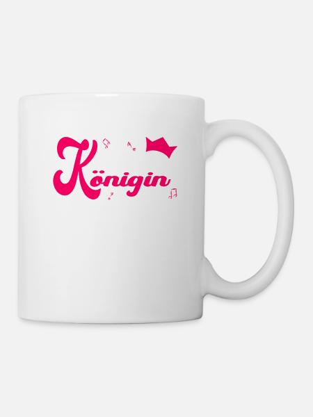 Schlager Königin Kostüm Schlagerparty Outfit - Tasse - Weiß