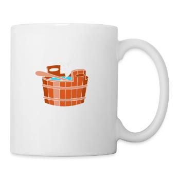 Sauna - Tasse - Weiß - Rechts