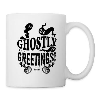 unheimlich Geist Monster Halloween - Tasse - Weiß - Rechts