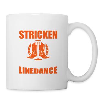 Normale Omas Stricken Coole Omas Gehen Linedance T - Tasse - Weiß - Rechts