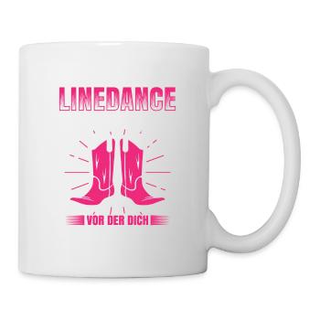 Ich Bin Die Verrückte Linedance Frau Vor Der Dich - Tasse - Weiß - Rechts