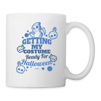 cute kids Grim Reaper for Halloween - Mug - white - Right