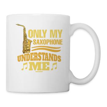 Only My Saxophone Understands Me - Mug - white - Right
