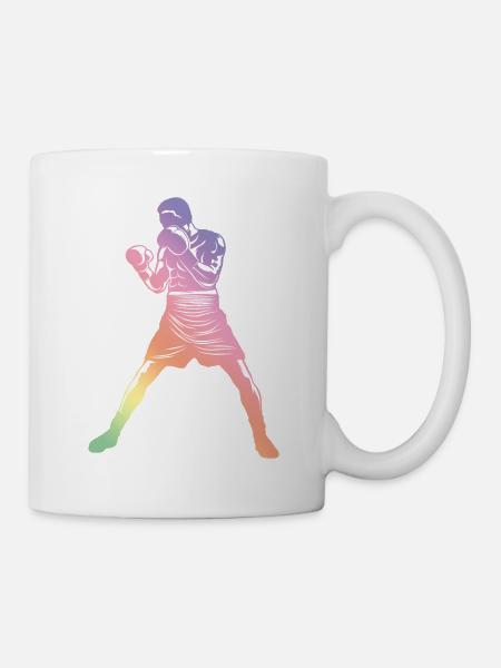 Boxen Silhouette - Tasse - Weiß