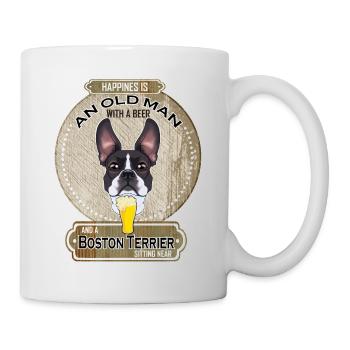 Boston Terrier Dad Beer Lover - Tasse - Weiß - Rechts