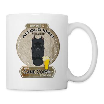 Cane Corso Papa Amateur de bière - Mug blanc - blanc - Droite