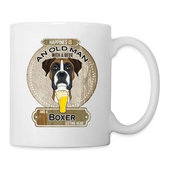 Boxer Dad Beer Lover - Tasse - Weiß - Rechts