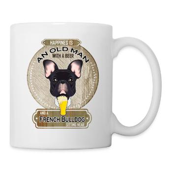 French Bulldog Dad Beer Lover - Tasse - Weiß - Rechts