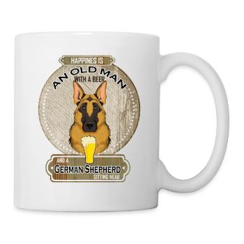German Shepherd Dad Beer Lover - Tasse - Weiß - Rechts