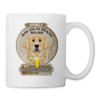 Golden Retriever Dad Beer Lover - Tasse - Weiß - Rechts