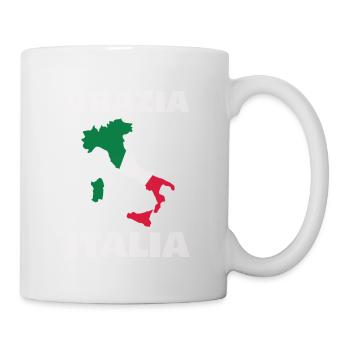 Italien-flaggen-designs Für Alle Stolzen Italiener - Tasse - Weiß - Rechts