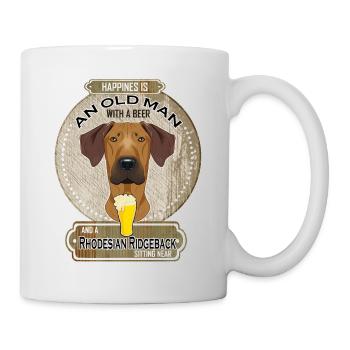 Rhodesian Ridgeback Dad Beer Lover - Tasse - Weiß - Rechts