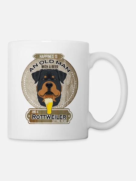 Rottweiler Dad Beer Lover - Tasse - Weiß