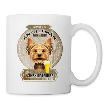 Yorkshire Terrier Dad Beer Lover - Tasse - Weiß - Rechts