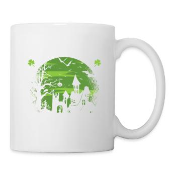 Irish You A Happy Halloween Cloverleaf - Mug - white - Right