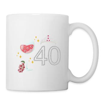 Cheers to 40 years of grapes To celebrate the - Mug - white - Right