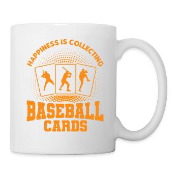 Collection de cartes de sport Cadeau de carte de baseball - Mug blanc - blanc - Droite