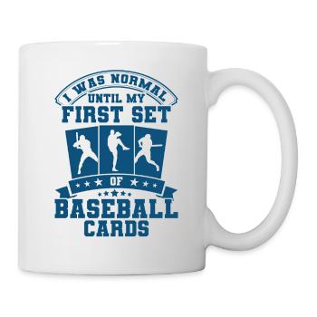Collection de cartes de sport Cadeau de carte de baseball - Mug blanc - blanc - Droite