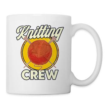 Knitting Lovers Yarn Knitting Knitting Gift - Mug - white - Right