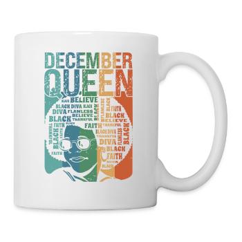 Décembre Le mois de la naissance de la Reine célèbre le - Mug blanc - blanc - Droite