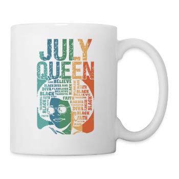 Juillet Le mois de naissance de la Reine célèbre le - Mug blanc - blanc - Droite