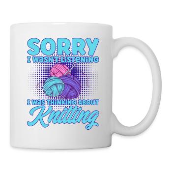 Stricken Stricken Liebhaber Stricken Geschenk - Tasse - Weiß - Rechts