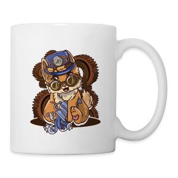 Sternzeichen Wassermann Astrologie Katze - Tasse - Weiß - Rechts