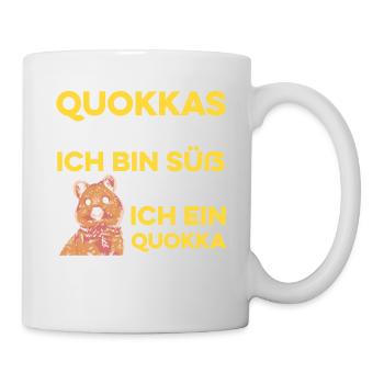 Quokkas Sind Süß Ich Bin Süß Also Bin Ich Ein Quok - Tasse - Weiß - Rechts