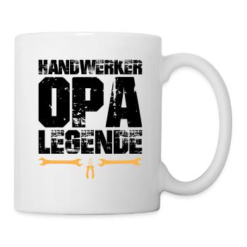 Handwerker Opa Legende - Tasse - Weiß - Rechts