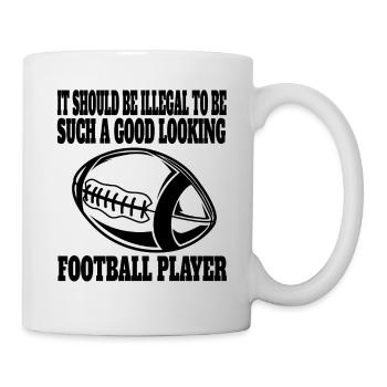 Entraîneur de football américain Fan de football américain - Mug blanc - blanc - Droite