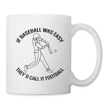 Baseball Baseball Lover Cadeau Jeu de baseball - Mug blanc - blanc - Droite