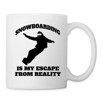 Snowboard Saying Snowboarder Winter Sports - Mug - white - Right
