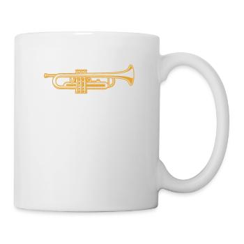 Trompette Trompette Trompettiste Joueur de Trompette Musique Orchestre - Mug blanc - blanc - Droite