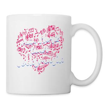 Volksmusik Party Dorffest Ouftit Deutsche Schlager - Tasse - Weiß - Rechts