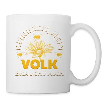 Imker Honig Verkäufer, Bienenschutz Imkerei Bienen - Tasse - Weiß - Rechts