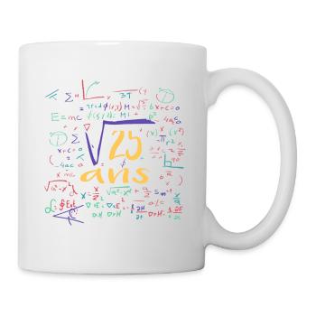 Square root 25 years - Mug - white - Right