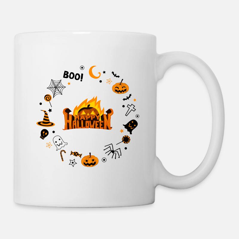Happy Halloween - Tasse - Weiß