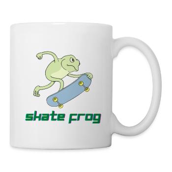 Skate Frog - Tasse - Weiß - Rechts