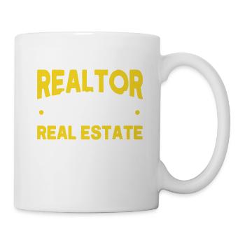 Immobilienmakler Makler Beruf Immobilien - Tasse - Weiß - Rechts