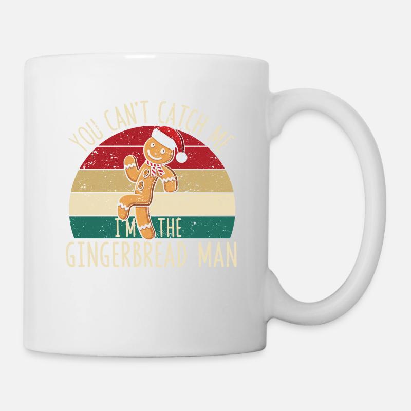 Biscuits de Noël Tu ne peux pas m’attraper - Mug blanc - blanc