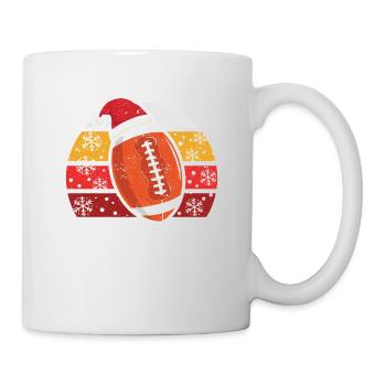 Joueur de football de Noël Père Noël Noël - Mug blanc - blanc - Droite